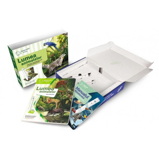 Raspundel istetel pachet creion si carte Lumea animalelor 69366
