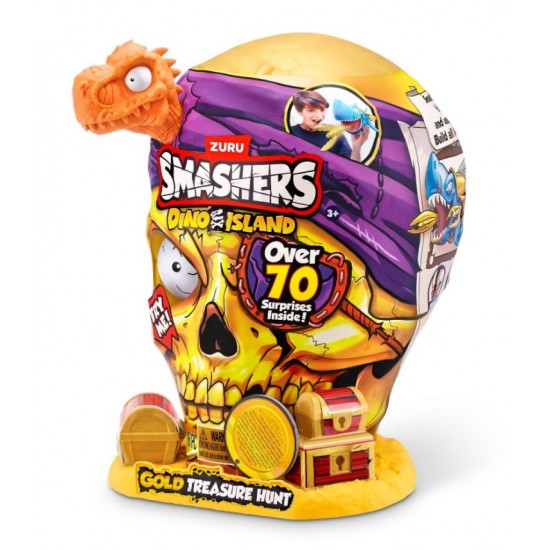 Smashers set cu peste 70 figurine si accesorii Gold Treasure Hunter Dino Island