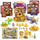 Smashers set cu peste 70 figurine si accesorii Gold Treasure Hunter Dino Island