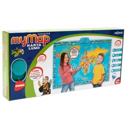 Harta lumii interactiva bilingva