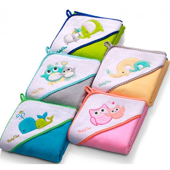 Prosop cu gluga velur 100x100 Babyono 138