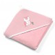 Prosop cu gluga velur 100x100cm Babyono 540-03