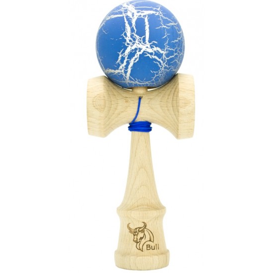Kendama Bull crack rubber albastru-argintiu
