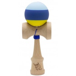 Kendama Bull rubber bleu-albastru-galben
