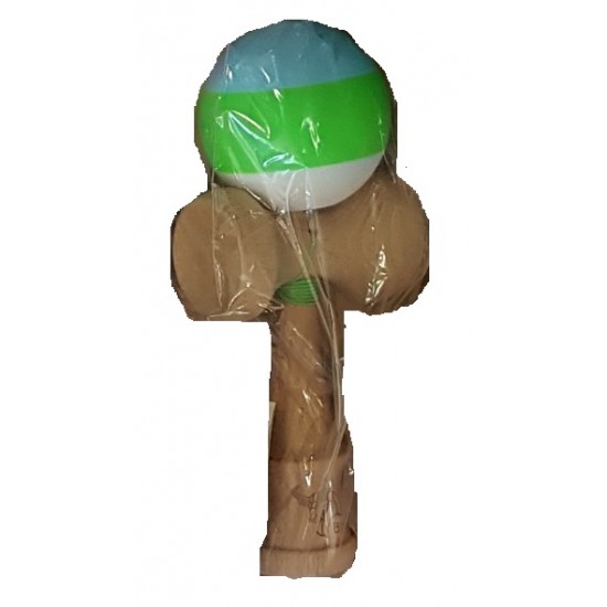 Kendama Bull rubber bleu-verde-alb