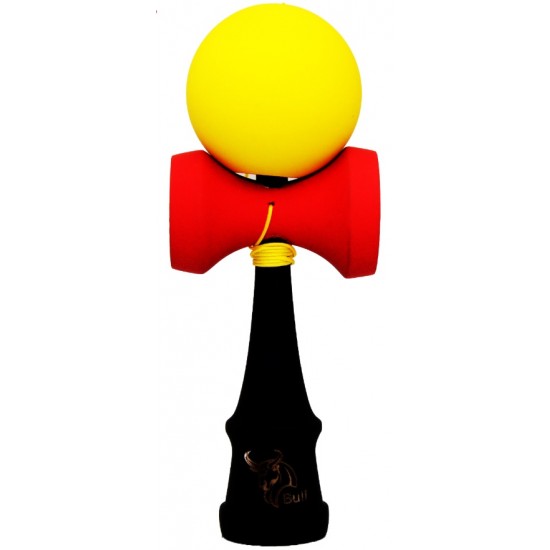 Kendama Bull full galben-rosu-negru