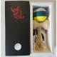 Kendama Bull rubber 3c gri-verde-galben