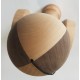 Kendama Bull nature maple walnut four split