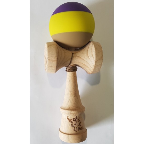 Kendama Bull rubber grip mov-galben-maro