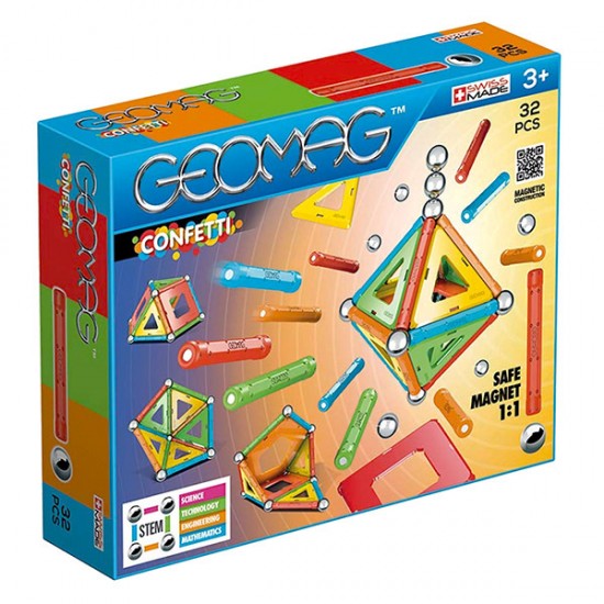 Geomag set de constructie magnetic confetti 32 piese 00350