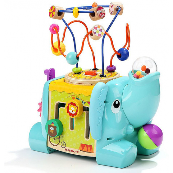 Jucarie de abilitate din lemn elefant 120384