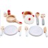 Hape set pentru gatit si servit din lemn E3150