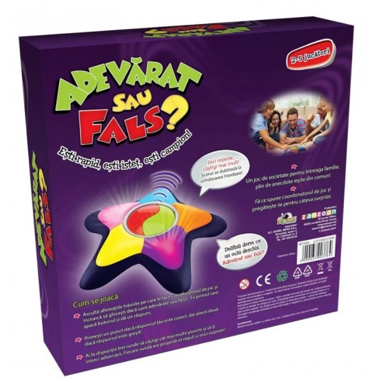 Adevarat sau Fals joc interactiv