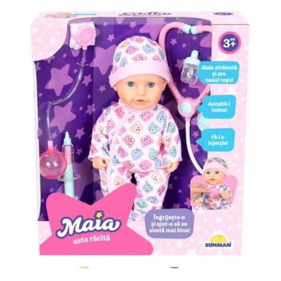 Papusa interactiva Maia este racita Noriel 6134