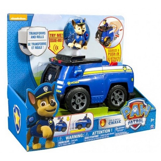 Paw patrol figurina cu autovehicul transformabil