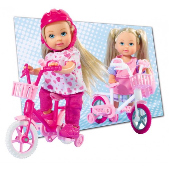 Papusa Evi cu bicileta si casca Simba-toys 105731715