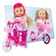 Papusa Evi cu bicileta si casca Simba-toys 105731715