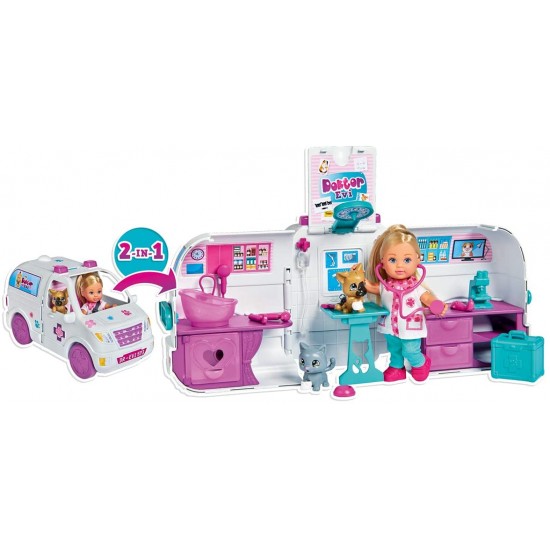 Papusa Evi veterinar cu rulota Simba-toys 105733488