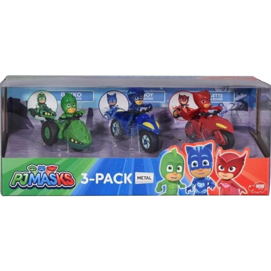 Eroi in pijama set 3 motociclete cu figurine Dickie 203143003