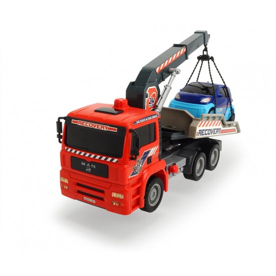 Masina de tractare cu pompa de aer si macara 31cm Dickie-toys 203806000