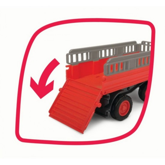 Tractoras cu remorca pentru animalute cu figurina calut 204115002