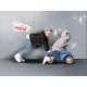 Bobby Car Neo BIG albastru cu sunet cu roţi din cauciuc 800056241
