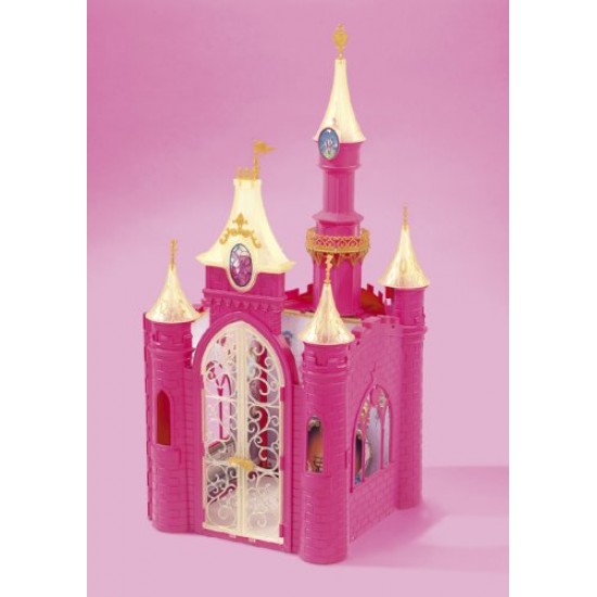 Castel cu caleasca disney princess golden glitter