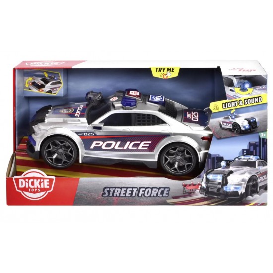 Dickie masina de politie cu sunete si lumini 33cm 203307004