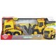 Set Trailer si excavator cu sunete si lumini Dickie 203725009