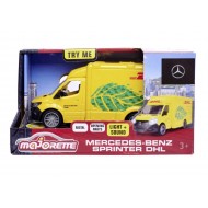 Masinuta metalica cu sunete si lumini Mercedes Benz livrari DHL Dickie-toys 213742000