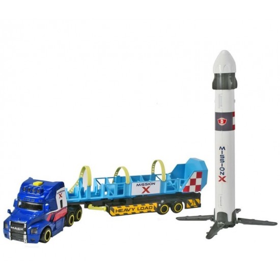 Set camion cu remorca si nava spatiala Dickie 203747010