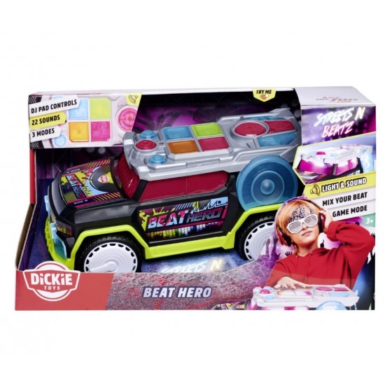 Dickie Masinuta Beat Hero Cu Sunete Si Lumini 203767001