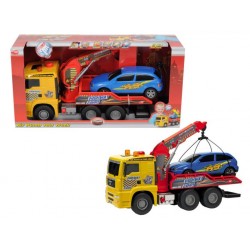 Camion Air Pump trailer cu platforma si masina