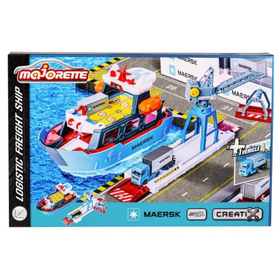 Set Majorette Nava, camion si macara 212050039