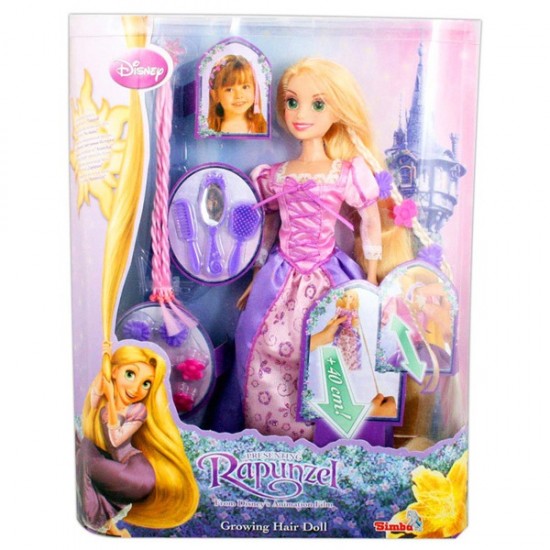 Papusa Rapunzel cu par foarte lung