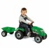 Tractor Smoby verde GM cu remorca