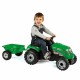 Tractor Smoby verde GM cu remorca