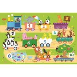 Trefl maxi puzzle trenul cu numere 15pcs 14278