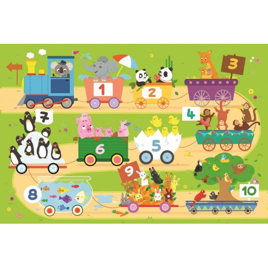 Trefl maxi puzzle trenul cu numere 15pcs 14278