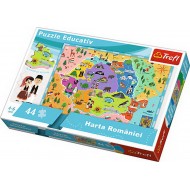 Puzzle educativ Harta Romaniei Trefl 15543