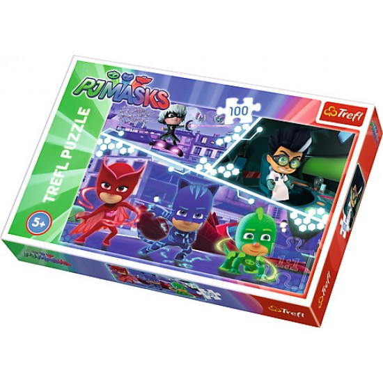 Puzzle 100 piese Eroi in pijamale Trefl 16334