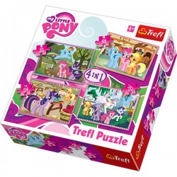 Trefl puzzle 4in1 My Little Pony 34153