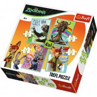 Puzzle 4in1 Zootopia Trefl 34258