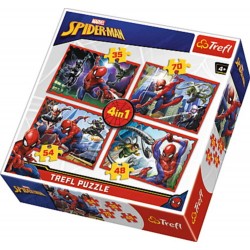 Trefl puzzle Spiderman 4in1 34293