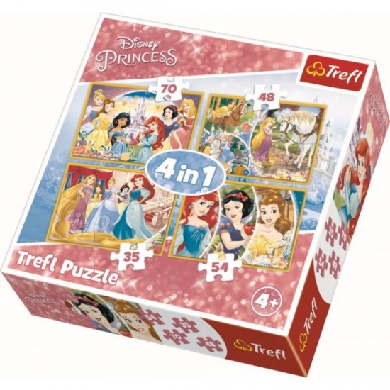 Trefl puzzle 4in1 Printese 34309