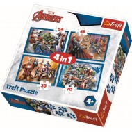 Puzzle 4in1 Avengers Trefl 34310