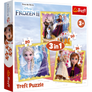 Trefl puzzle 3in1 Frozen 34847