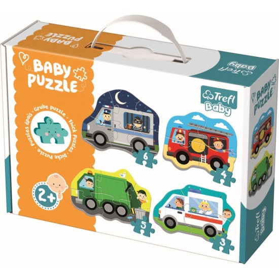 Puzzle Trefl baby vehicule si meserii 36071