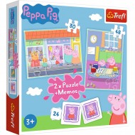 Puzzle 2in1 Purcelusa Peppa Pig Trefl 90600