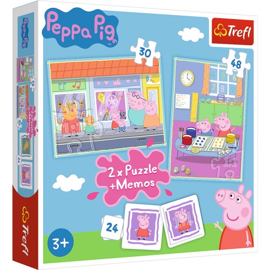 Puzzle 2in1 Purcelusa Peppa Pig Trefl 90600